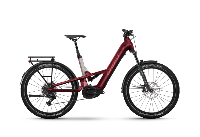 Ghost E-ASX ESSENTIAL LOW EQ Uni rebel red/coffee pebble - glossy 2026 - 1