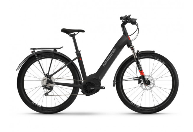 Haibike Trekking 6 Low i630Wh 10-G 22  YSTM MATTE_BLK_RED_REF - 1