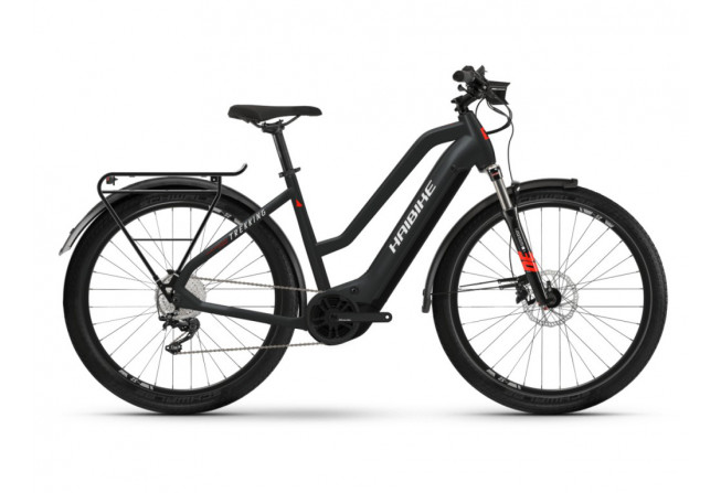 Haibike Trekking 6 Mid i630Wh 10-G 22  MATTE_BLK_RED_REFLE - 1